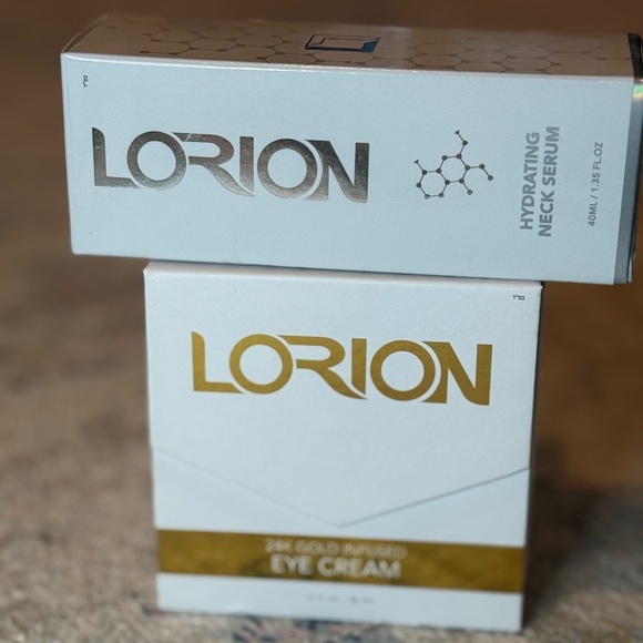 Lorion 24K Gold Infused Eye Cream+Hydrating Neck Serum Luxury Skincare DuoBNIB